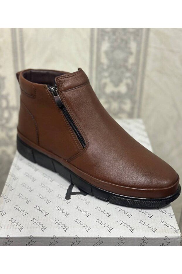 Taba Deri Erkek Kışlık Bot - 1