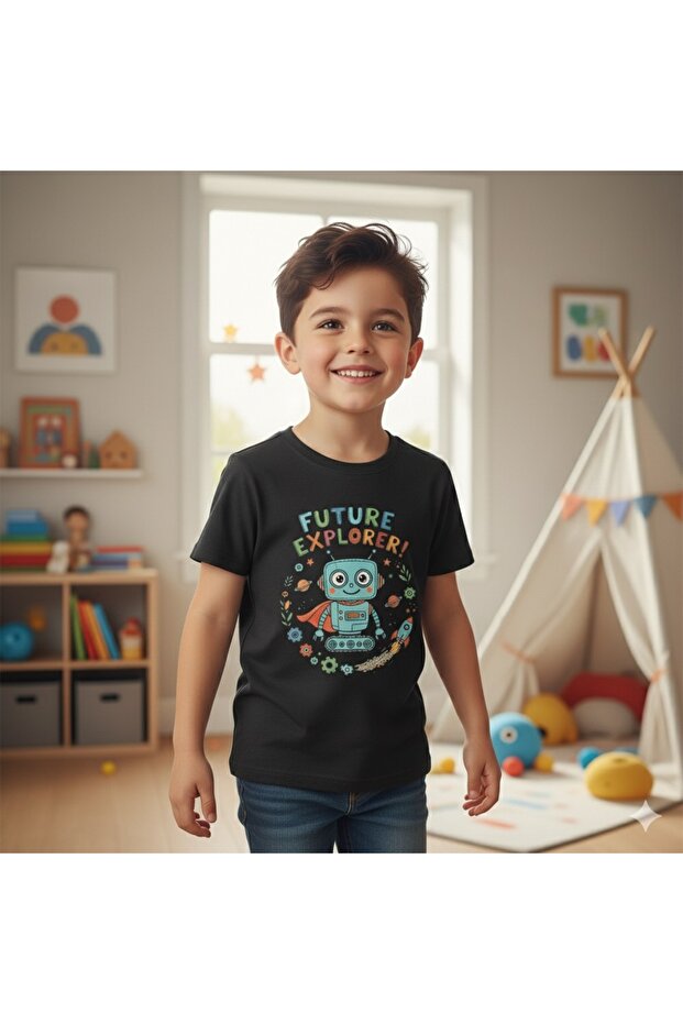 تي شيرت للأطفال من Future Explorer مطبوع