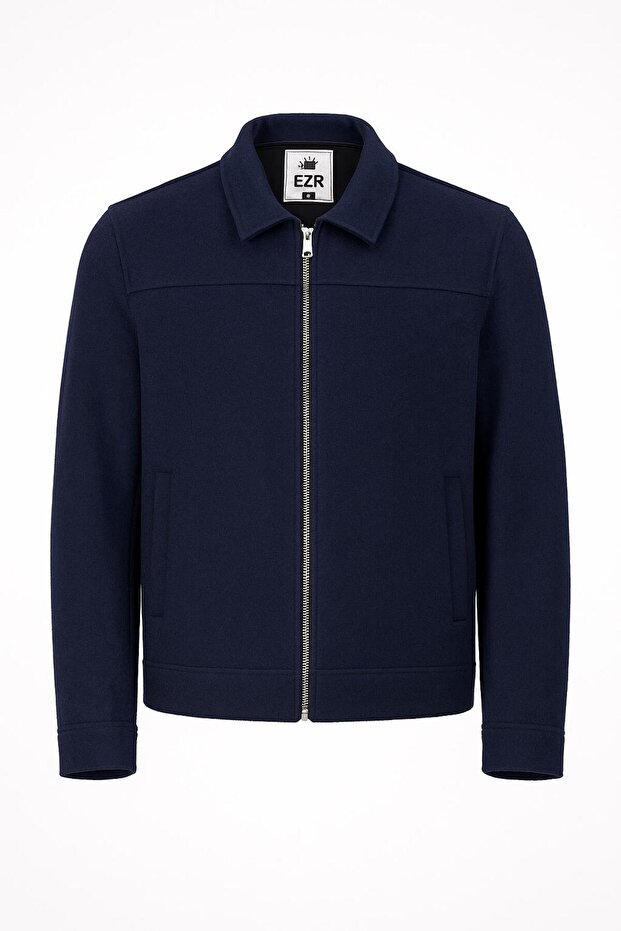 Claassics Men Erkek Oversize Kısa Kaşe Kaban Ceket - 7435 - 2