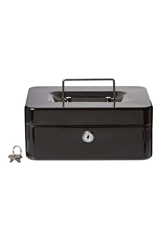 Metal Cash Box - Black