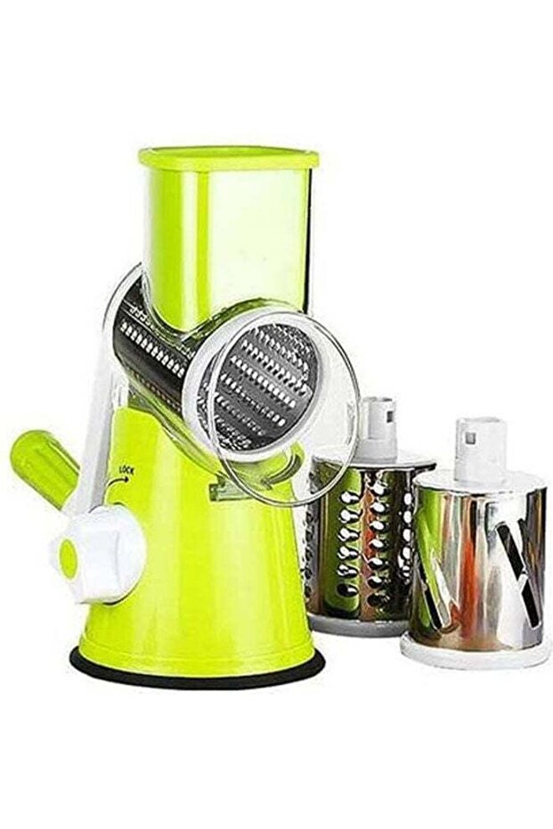 Swift Rotary Drum Grater Vegetable Cheese Cutter Slicer Green