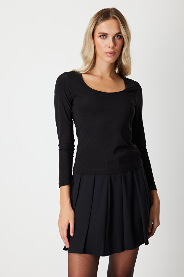 U Yaka Basic Bluz 61386 - 4