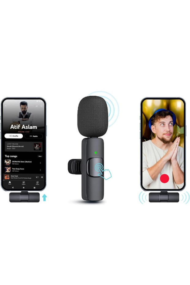 Type-c Ikili Kablosuz Mikrofon - 5