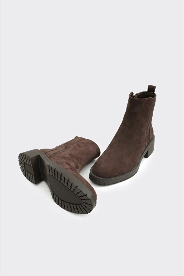 Hakiki Deri Comfort Taban Kadın Bot - 4