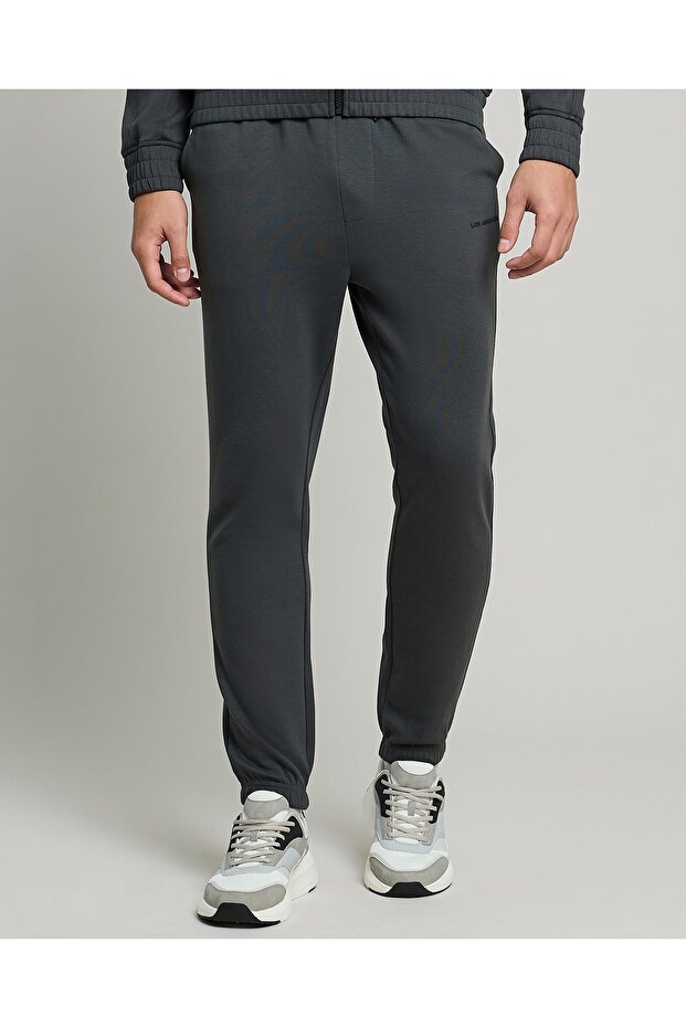 بنطال رياضي سادة مع خصر برباط - 2