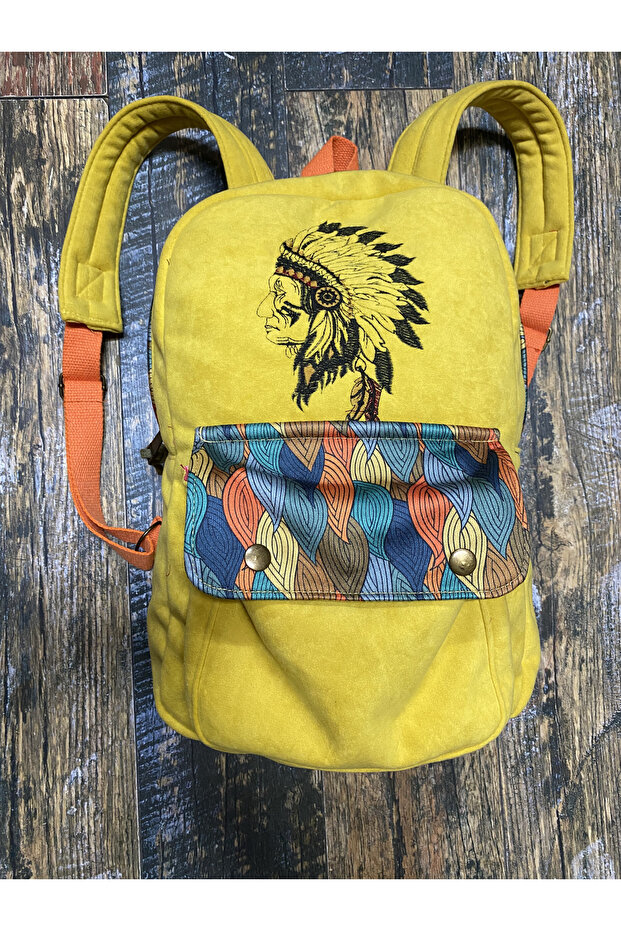 Native American Embroidered Ethnic Authentic Bohemian Daily Travel Backpack