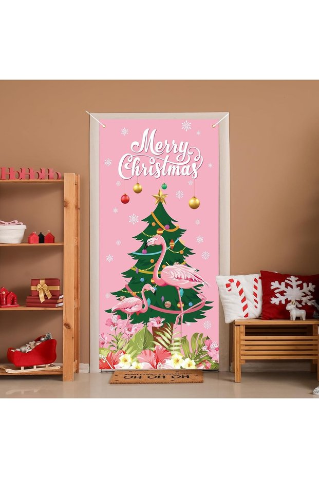 190X75Cm Elastic Door Decoration, Fabric Door Dressing, Christmas Decor, New Year, School Event Door Decoration