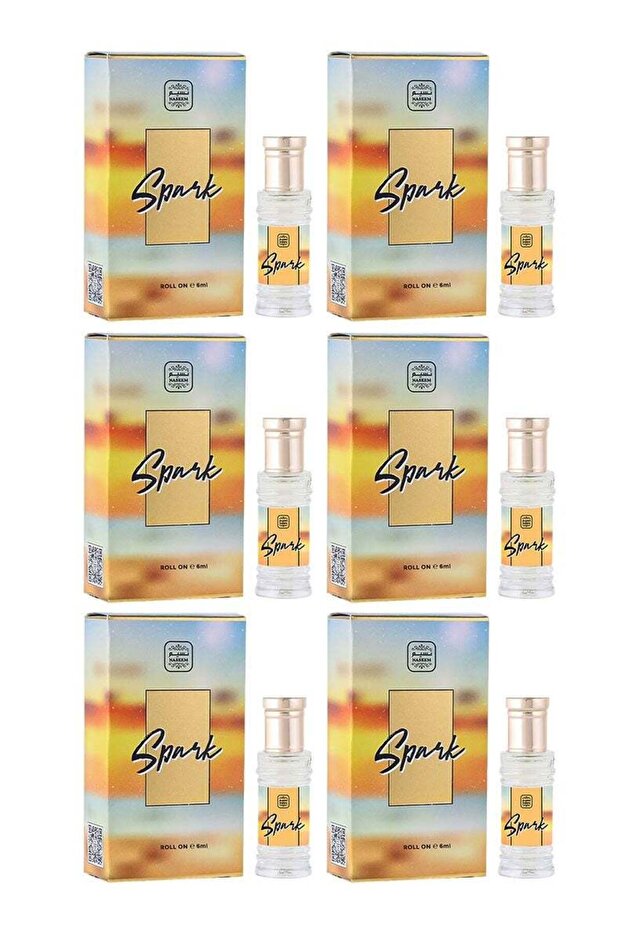 Spark Perfume Oil Roll-On for Men - 6ml (Pack of 6)