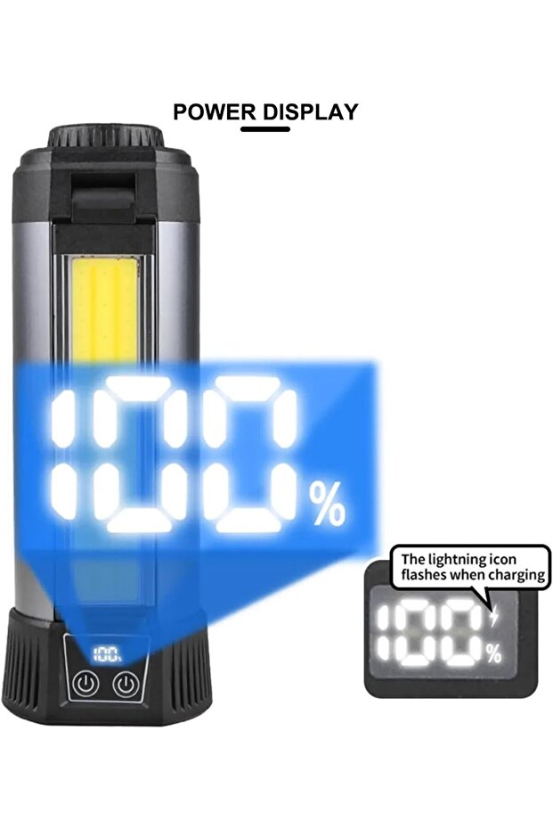 Portable LED Camping & Work Light with Stand - 6