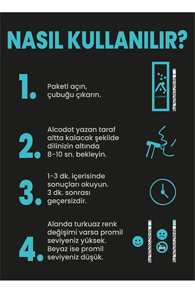 ALCODOT Alkol Test Çubuğu - 2