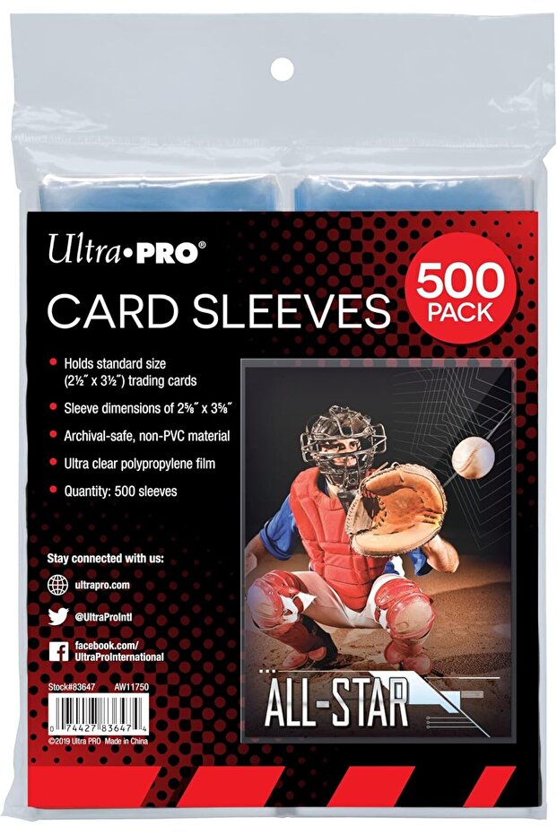 Penny Sleeves Clear 2.5 x 3.5 in (500 count)