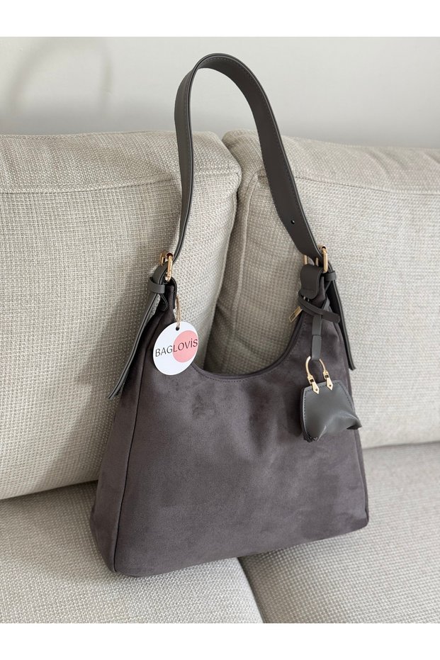 Women's Shoulder Bag with Buckle Detail, Strap and Zipper, Small Wallet En34 Boy22