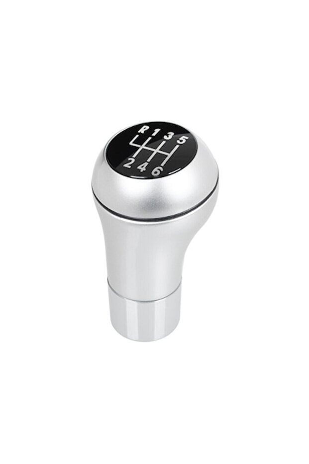 Silver chrome gear shift knob 6 speed for BMW E39,E46,E53,E60,E61,E81-E93 - 1