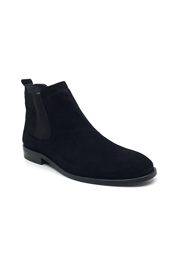 100% Genuine Suede Leather Men's Casual Classic Elastic Leather Boots 40-44