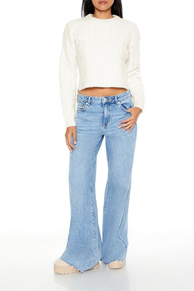 Saç Örgü Crop Kazak - 4