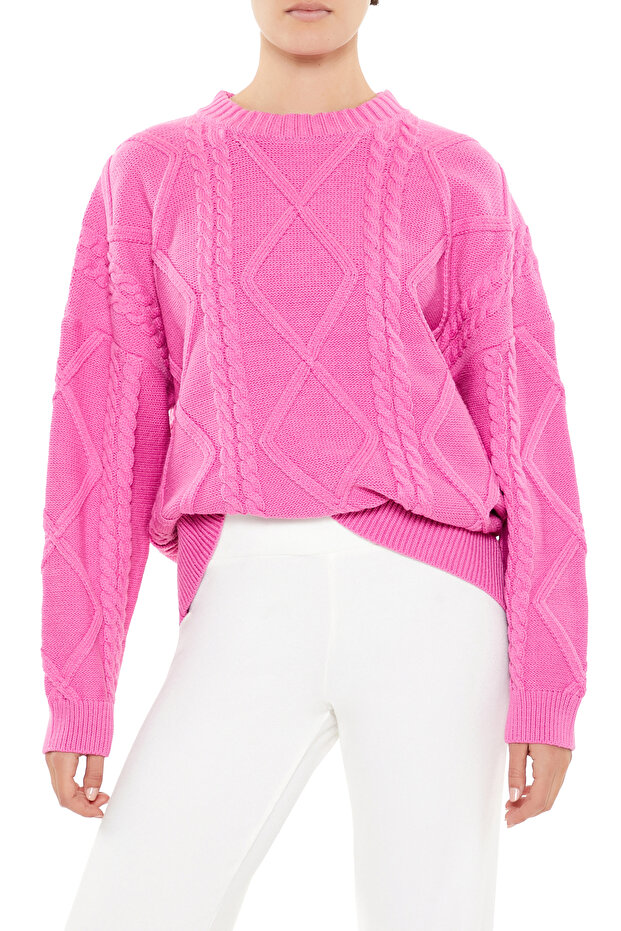 Örgü Desenli Kazak - 3