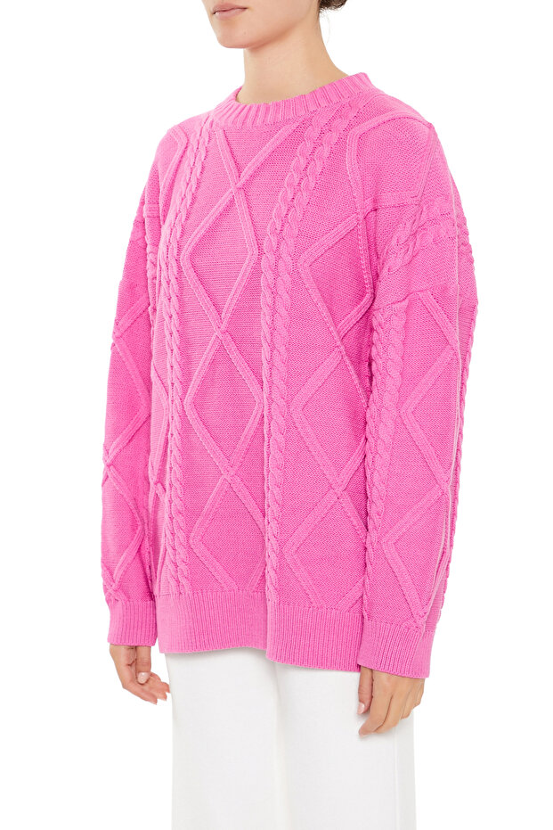 Örgü Desenli Kazak - 1