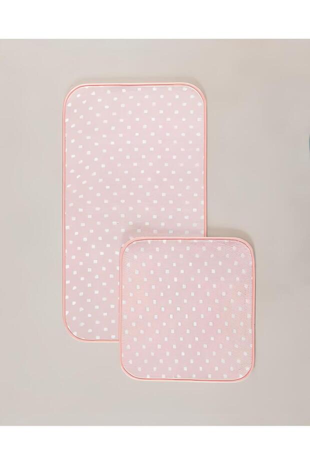 Brume Polka Dot 2-Piece Bath Mat - Pink