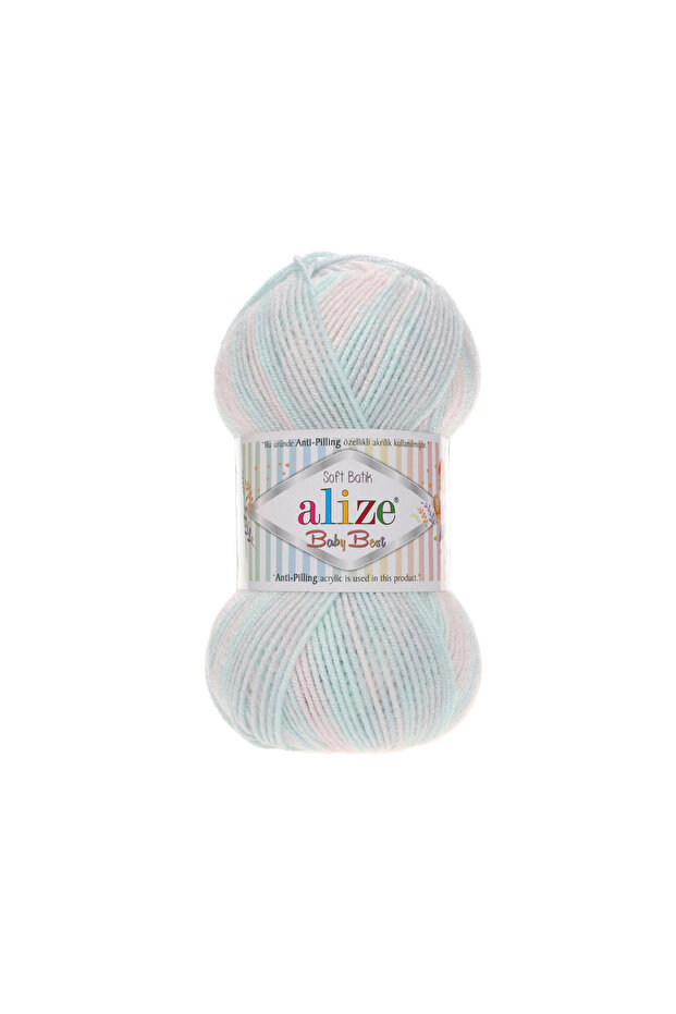 Baby Best Batik, Knitting Yarn 5-Pack 10% Bamboo - 90% Acrylic (Anti-Pilling Acrylic), Şevval Tuhafiye