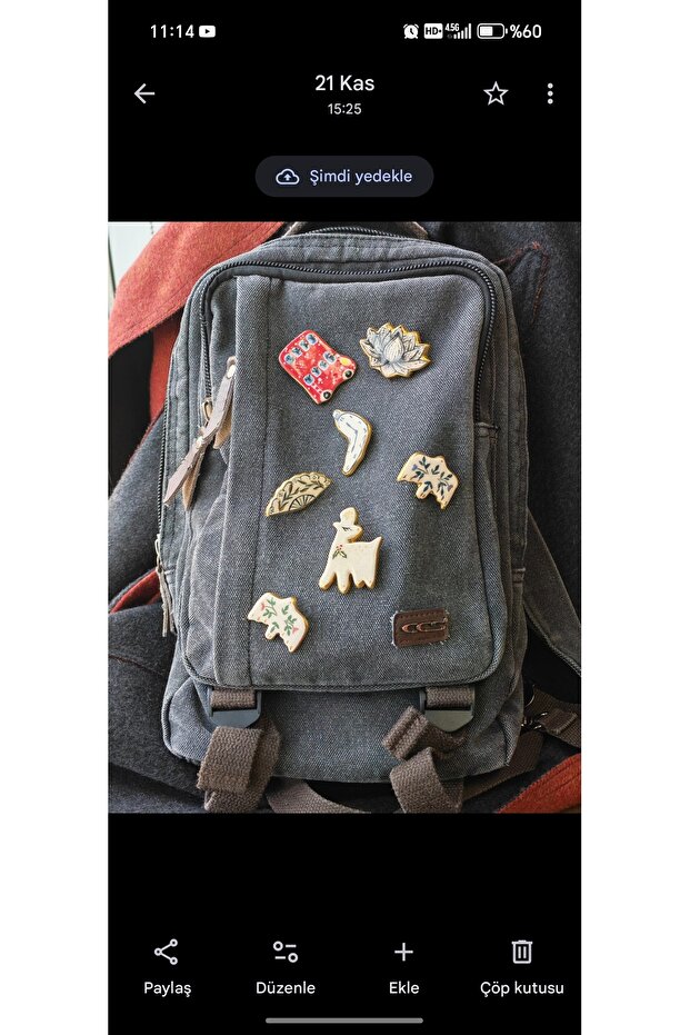 Seramik Geyik Broş - 4