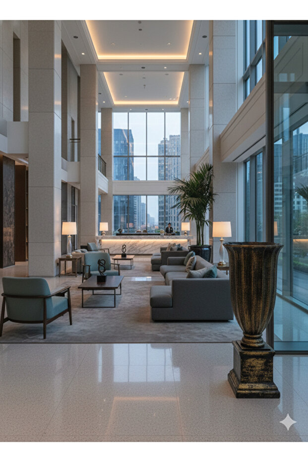 Dekoratif Antik Dev Vazo 91 cm - 5