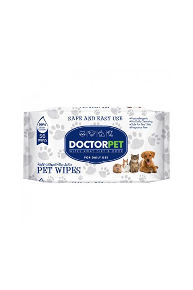 Pet Wipes - 56 Pcs