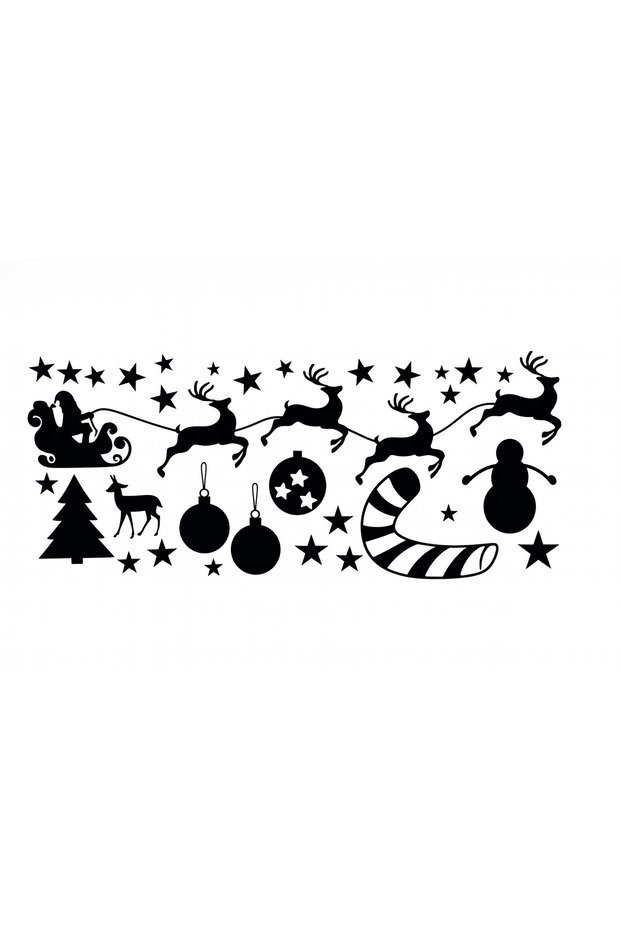 New Year's Deer Concept Stickers 50*30