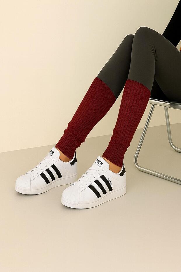 3 Çift Basic Kalın Pamuk Karışımlı Tozluk - 6