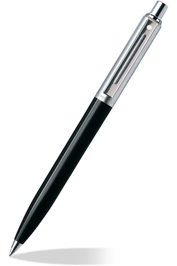 Sentinel Black Ballpoint Pen with Chrome Trim