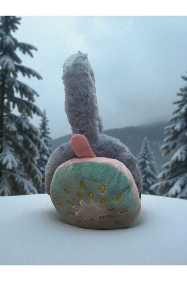 واقي أذن شتوي قابل للطي من القطيفة الواقية من البرد على شكل فواكه - 4