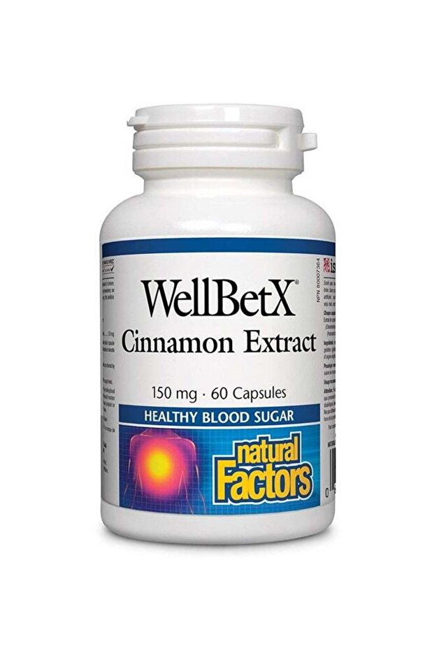 WellBetX Cinnamon Rich Extract 60 Capsules