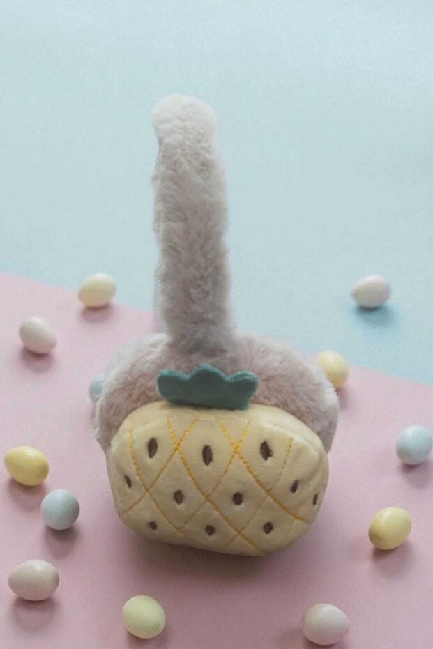 واقي أذن شتوي قابل للطي من القطيفة الواقية من البرد على شكل فواكه - 2