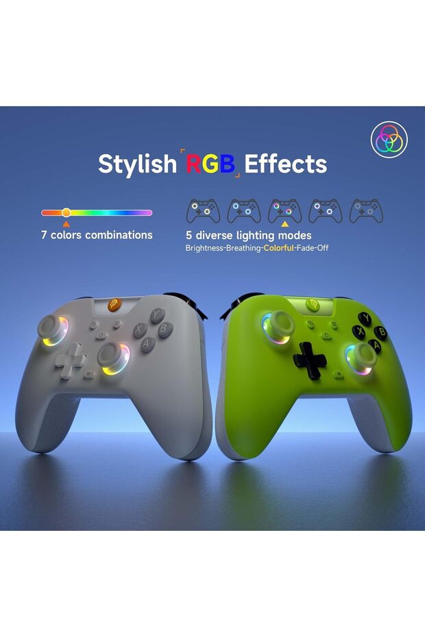 X05 Wireless Controller - Bluetooth Gamepad with Hall Effect Joysticks & RGB - 3