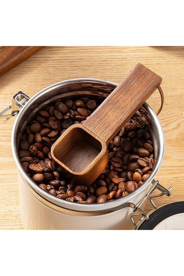 ملعقة قهوة من الخشب الصلب - 5