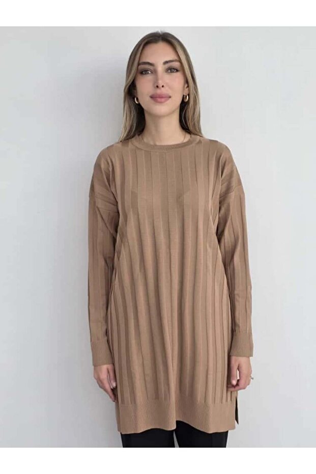 Çizgi Baskılı Tunik - 1