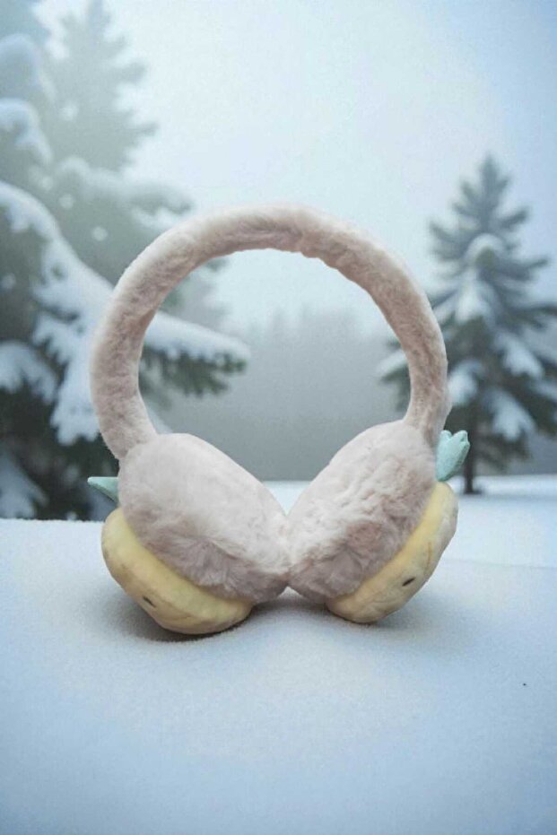 واقي أذن شتوي قابل للطي من القطيفة الواقية من البرد على شكل فواكه - 5
