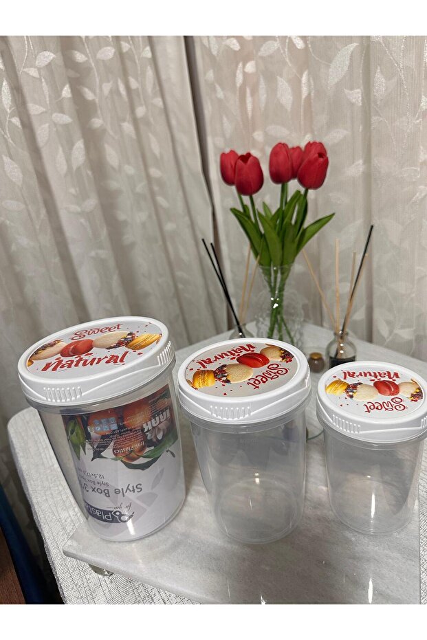 Multi-Purpose Fresh Box Storage Container with Interlocking 3-Sized Swivel Lids - 2