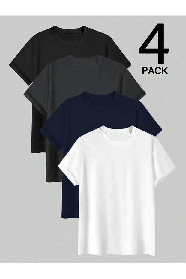 4-Piece Unisex Oversized T-Shirt