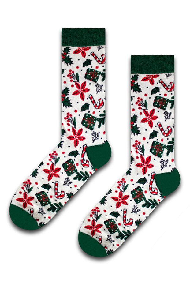 Christmas Decorated Starry Box Colored Socks