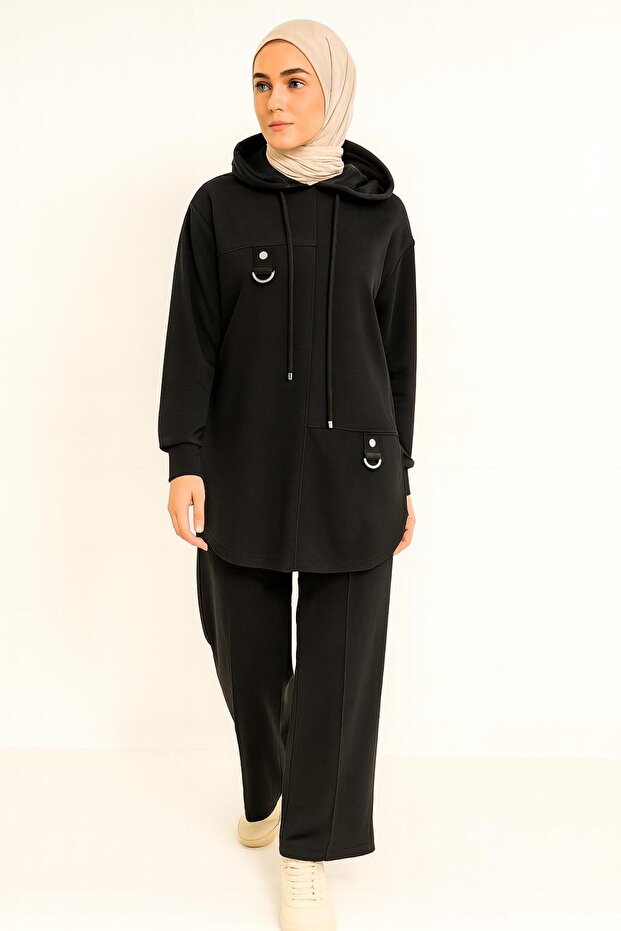 Oversize Kapişonlu Takım - 2