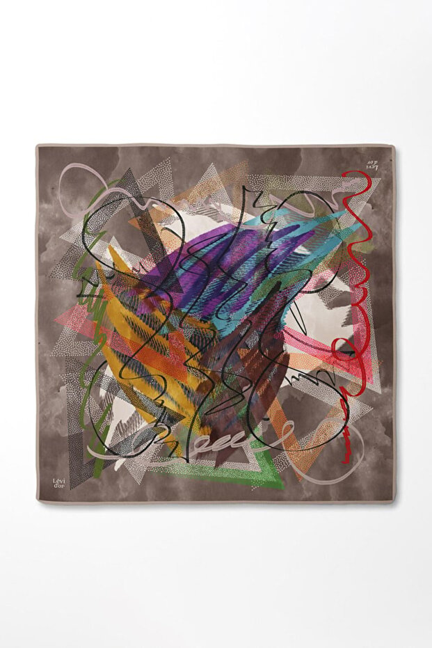 وشاح حريري بنمط معقد-0915 - 3