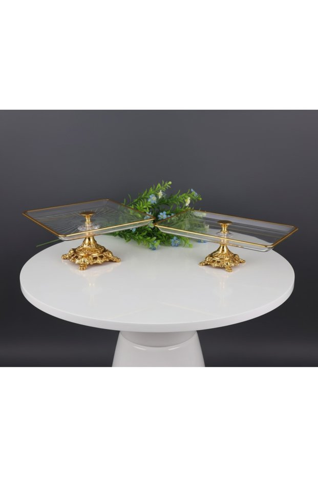 2 Piece Gold Pasta Sinumluk Kurabi̇yeli̇k Set