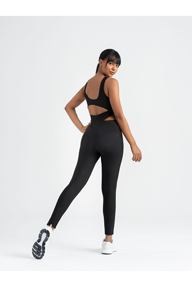 Siyah Bold Curve Tulum - 6