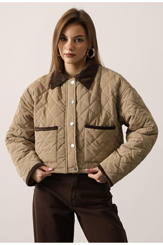 Baklava Patterned Coat New - 1