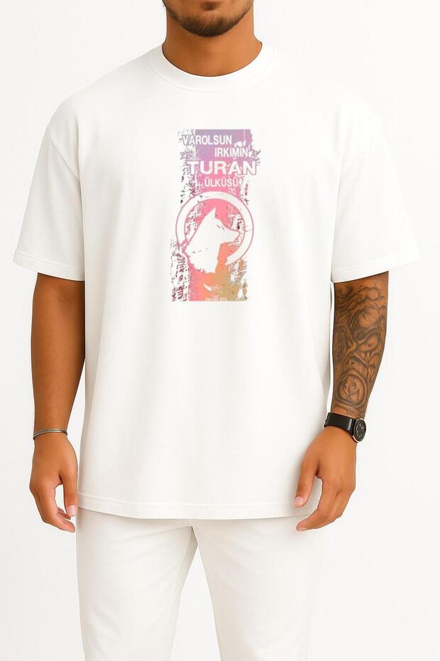 Oversized Varolsun My People's Homeland Chest Printed Unisex T-Shirt