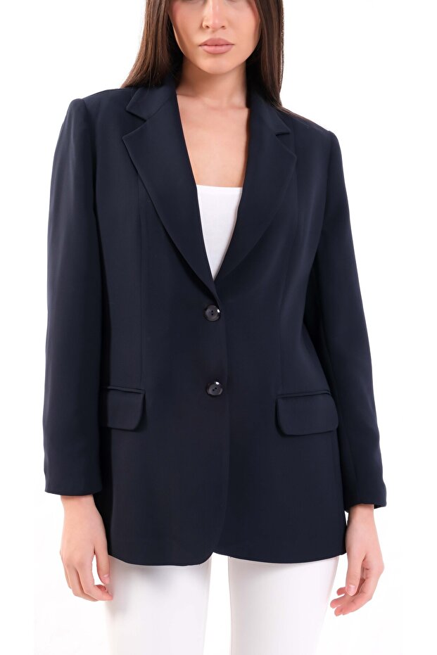 Blazer Krep Ceket - 8