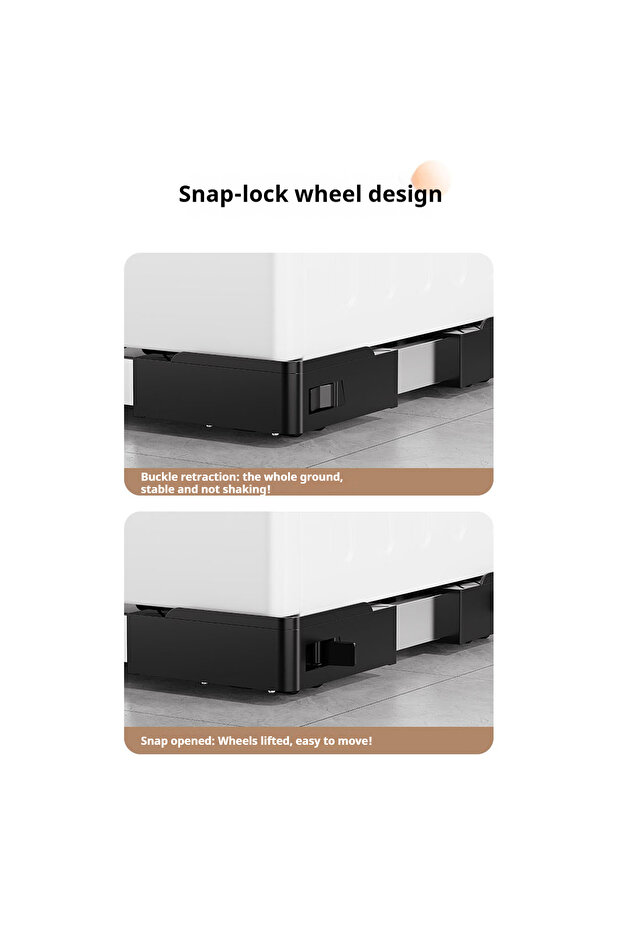 قاعدة غسالة متحركة - طول قابل للتعديل / تصميم رفيع للغاية 4 سم - 7