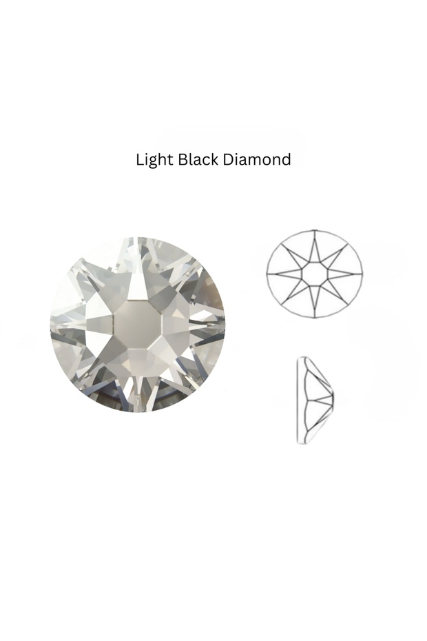 DARA Light Black Diamond SS10 (2.5mm) 10GRO(1440pcs) hotfix