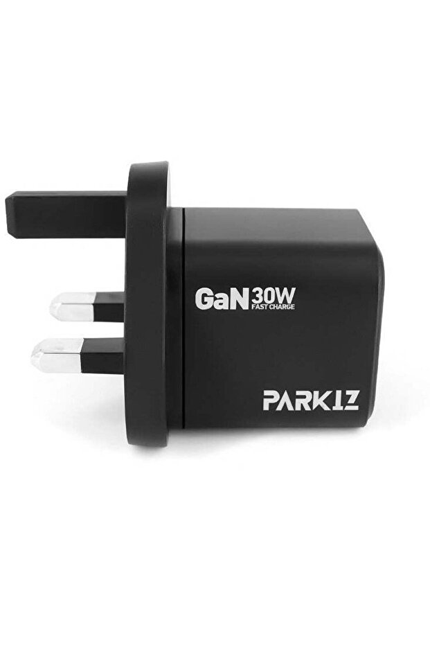 شاحن حائط GaN بقوة 30 وات - USB-C PD + USB-A، محول سفر صغير الحجم