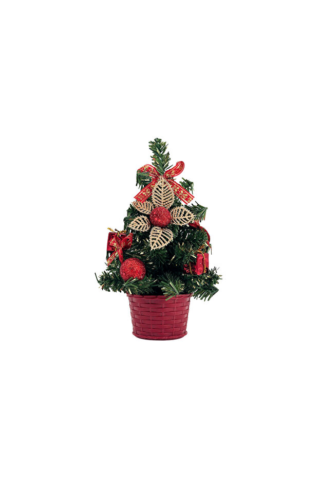 Decorated Table Tree Red 20cm - 4